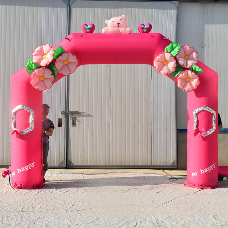 肥西粉色婚礼拱门